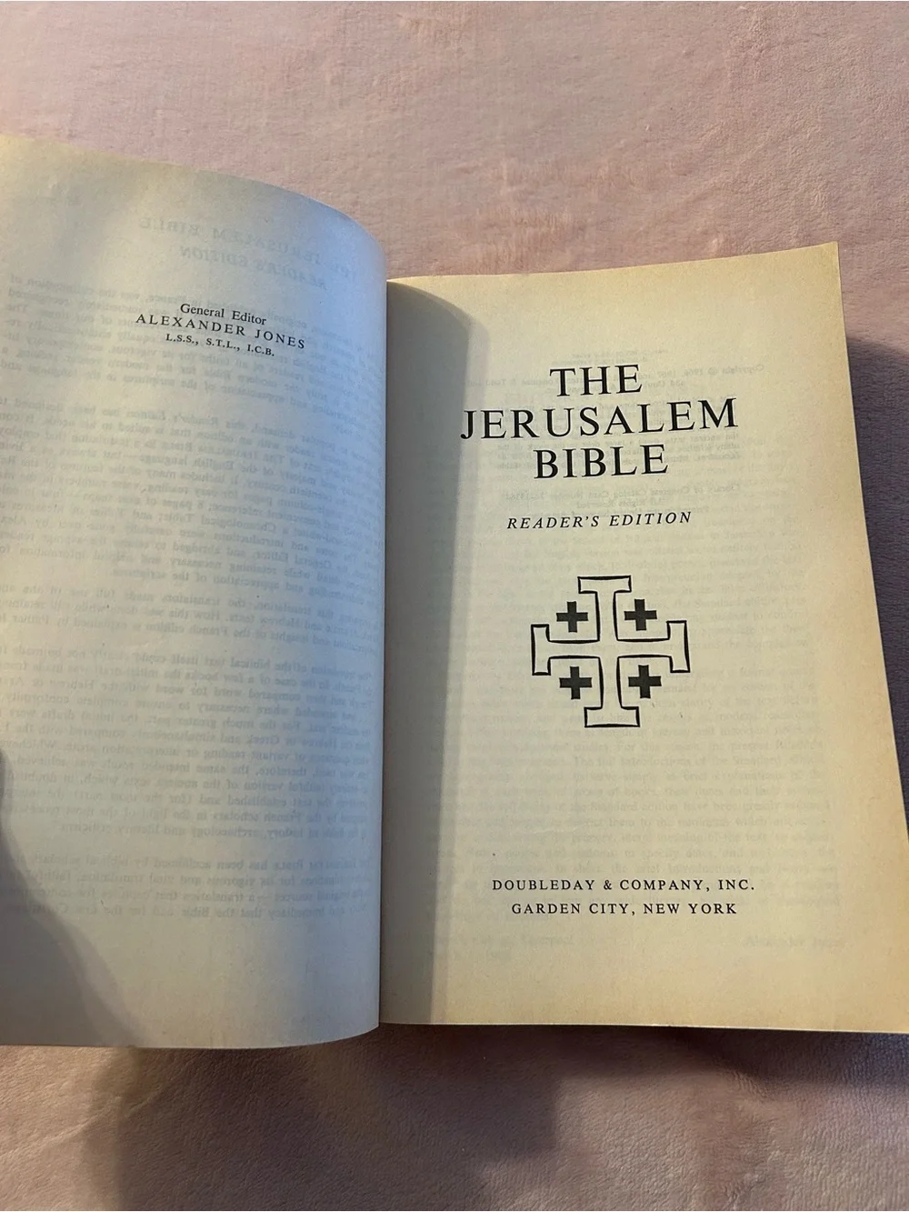 The Jerusalem Bible 1968 Doubleday Catholic translation of the Bible